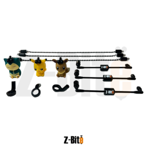 SET 3 PÉNDULOS MODULARES - PIKACHU EEVEE Y SNORLAX BABY