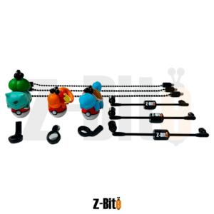 SET 3 PÉNDULOS MODULARES - BULBASAUR CHARMANDER Y SQUIRTLE